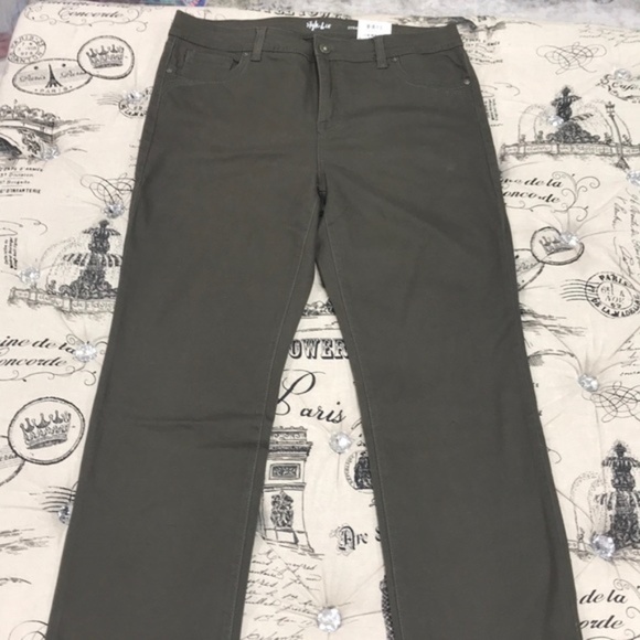 Style & Co Petite Tummy-Control Straight-Leg Jeans - Picture 8 of 10